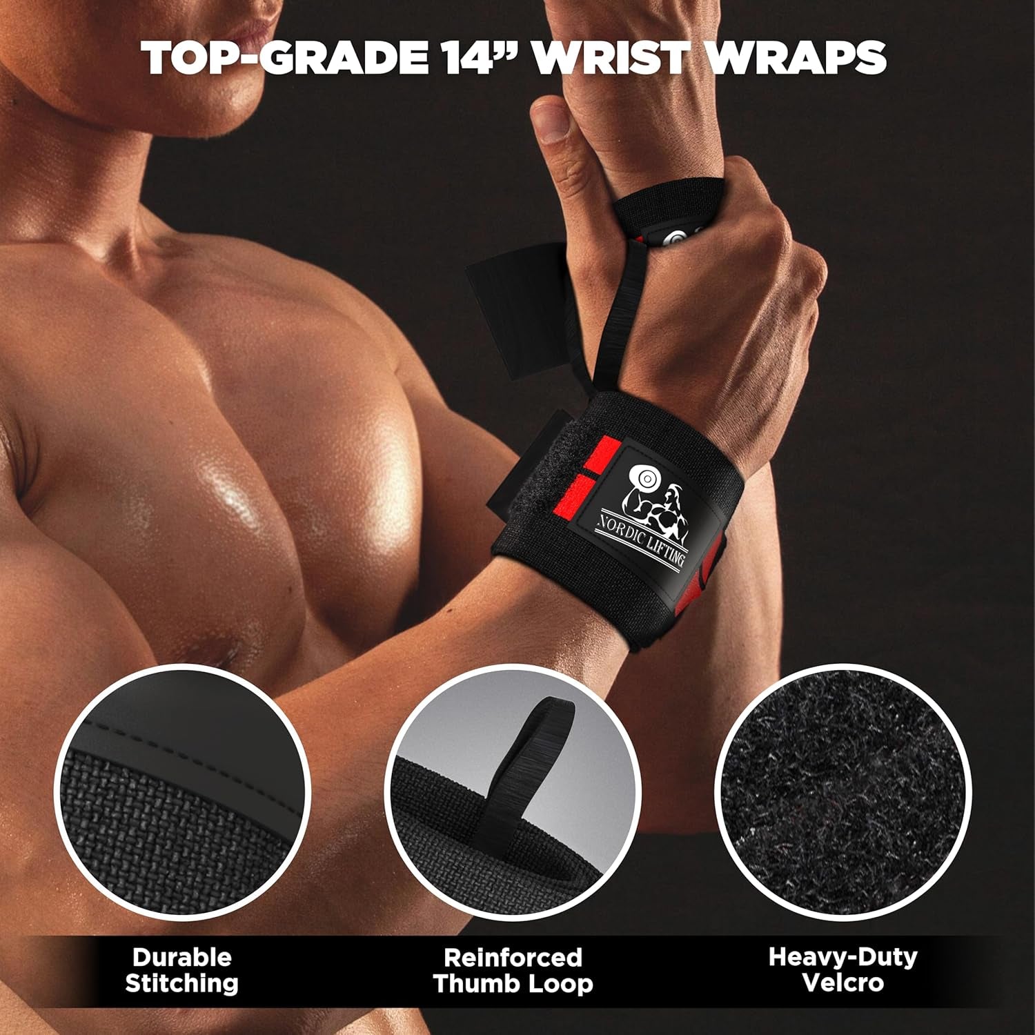 Elevate Your Workout with the Ultimate Wrist Wraps & Lifting Straps Bundle - Perfect for Weightlifting, Cross Training, and Powerlifting!