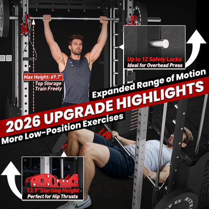Transform Your Home Workouts with the PMAX 5600 Home Gym Smith Machine - All-in-One Strength Training Solution