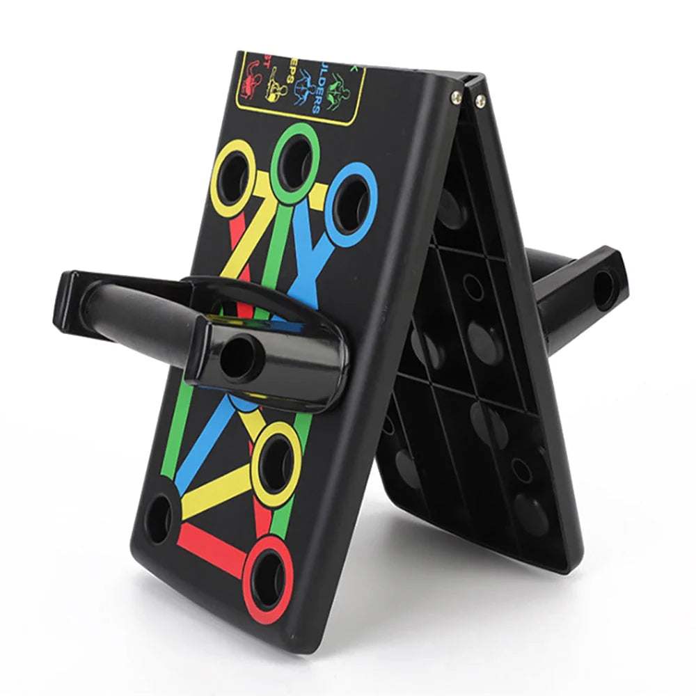 Ultimate 14 in 1 Push-Up Rack Board - Transform Your Home Workouts with Adjustable Grip Positions and Difficulty Levels!