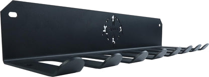 Premium Heavy-Duty Gym Storage Rack - Versatile Organizer for Resistance Bands, Barbells, and More - Perfect for Home Gyms and Garage Tools - Sleek Black Design