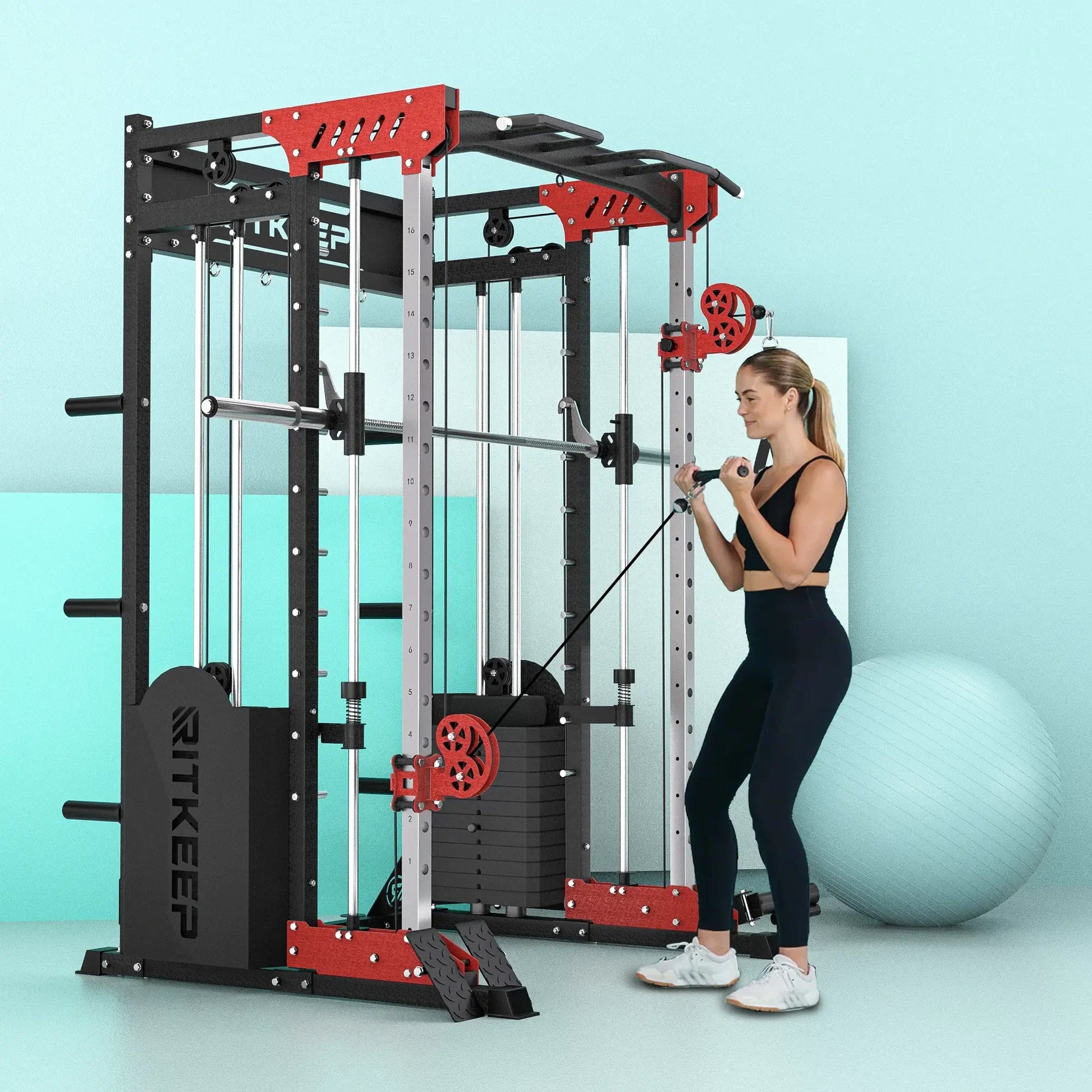 Transform Your Home Workouts with the PMAX 5600 Home Gym Smith Machine - All-in-One Strength Training Solution
