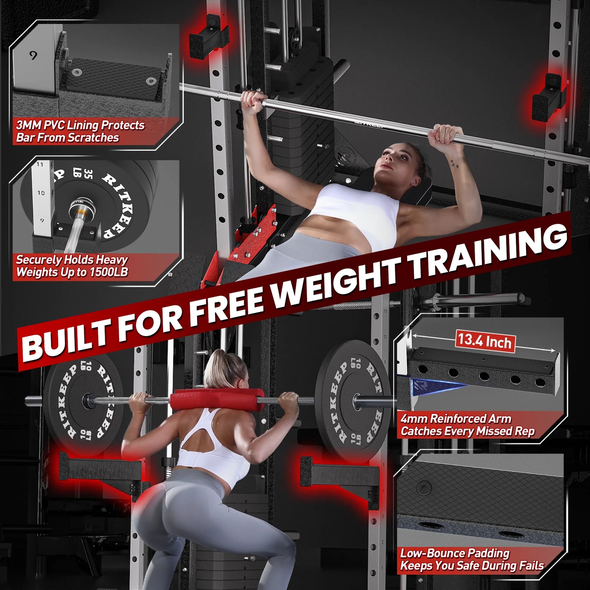 Transform Your Home Workouts with the PMAX 5600 Home Gym Smith Machine - All-in-One Strength Training Solution
