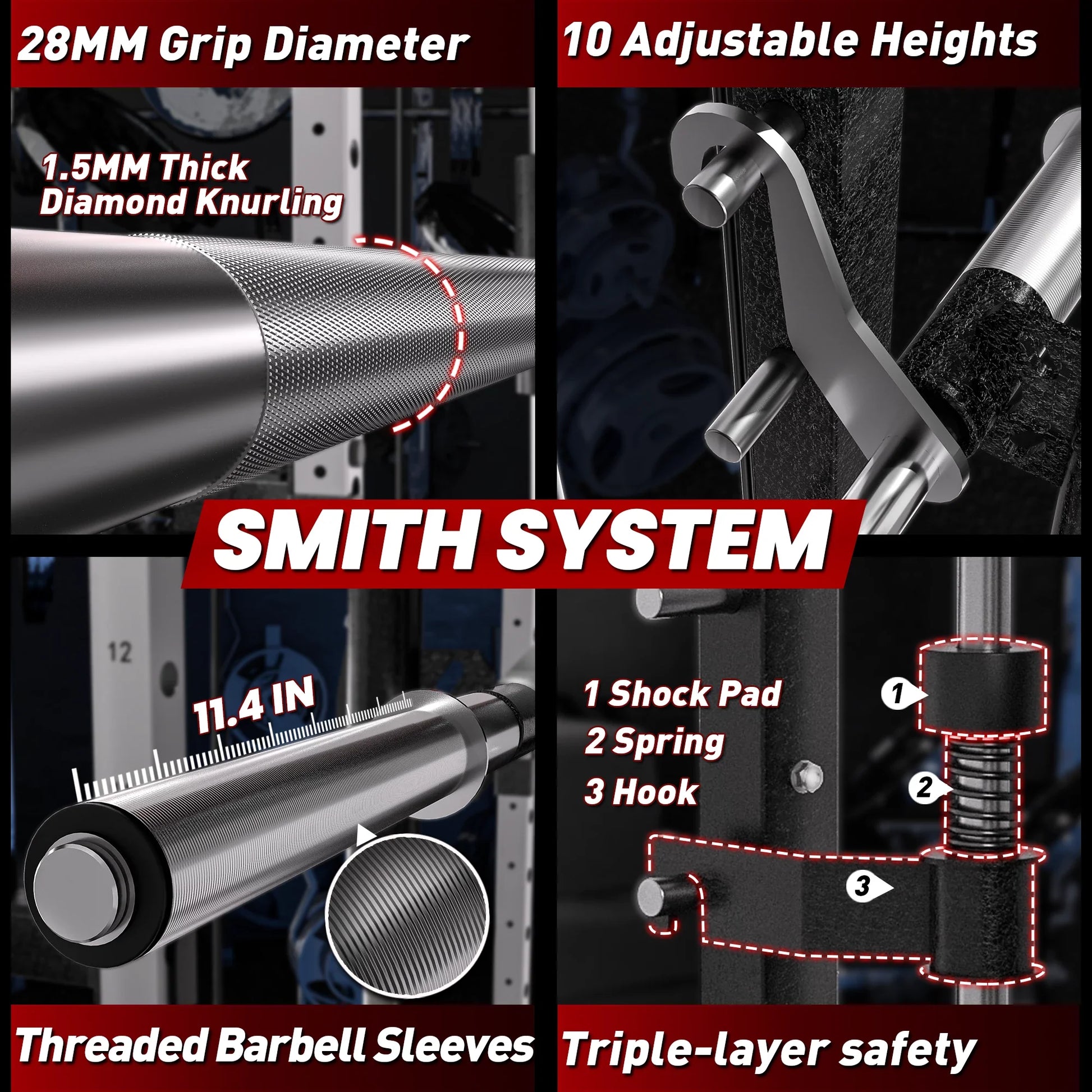 Transform Your Home Workouts with the PMAX 5600 Home Gym Smith Machine - All-in-One Strength Training Solution