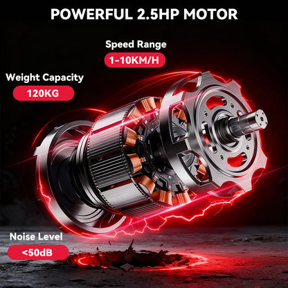 Treadmill C1, Speed 1-10KM/H, 5% Manual Incline