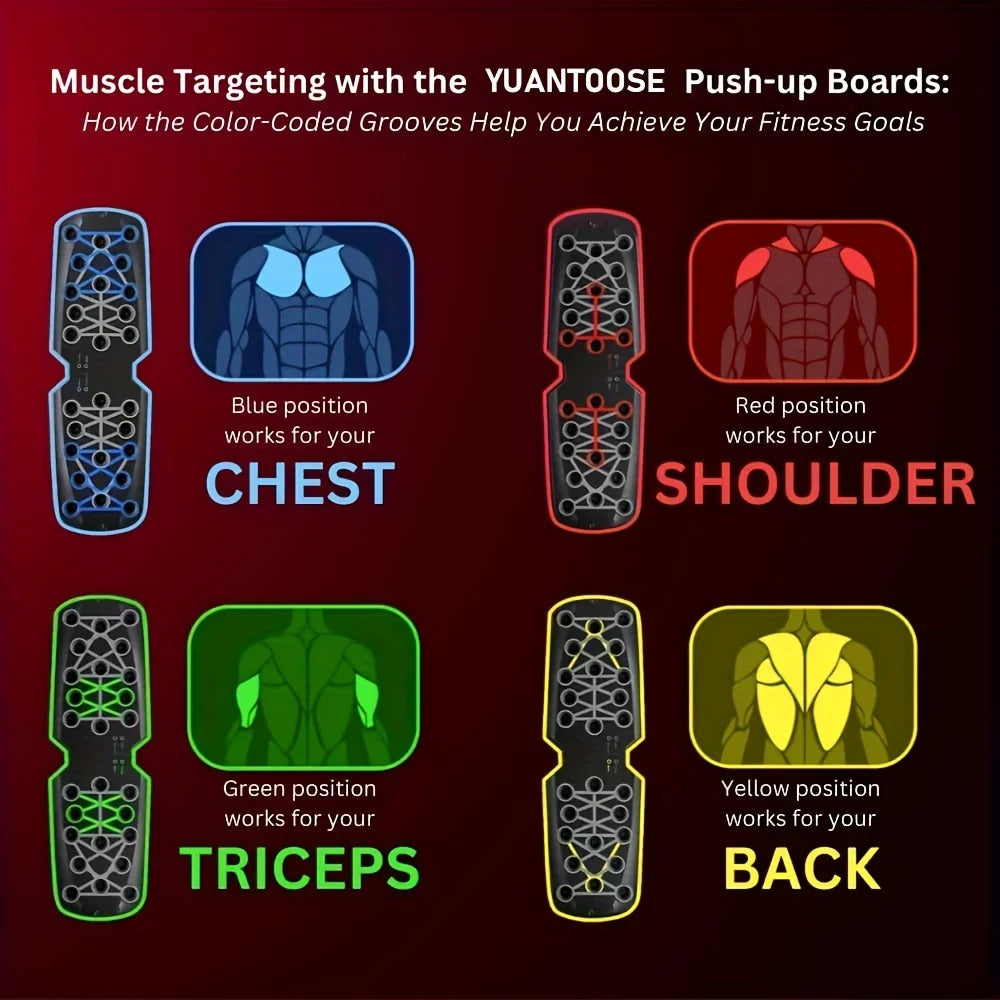 Multifunctional Folding Push-Up Board for Home and Gym Use - Enhance Chest Strength and Overall Fitness