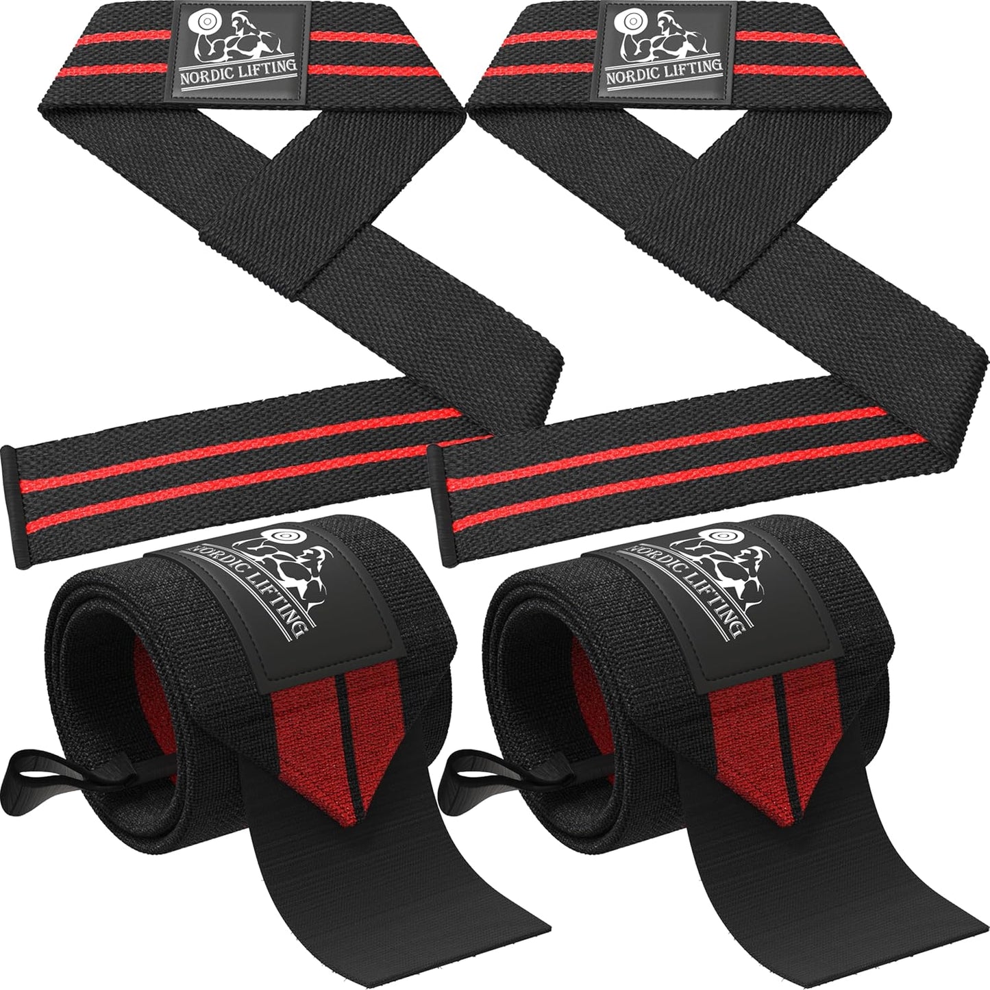 Elevate Your Workout with the Ultimate Wrist Wraps & Lifting Straps Bundle - Perfect for Weightlifting, Cross Training, and Powerlifting!