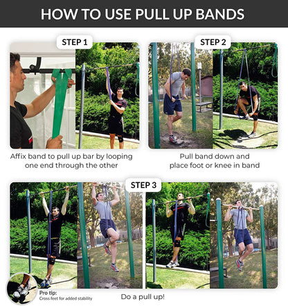 Maximize Your Gains with Our Versatile Resistance and Workout Bands for Pull-Up Assistance and More!