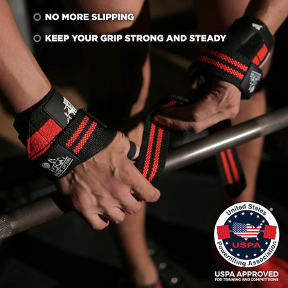 Elevate Your Workout with the Ultimate Wrist Wraps & Lifting Straps Bundle - Perfect for Weightlifting, Cross Training, and Powerlifting!